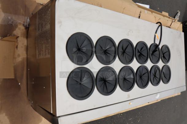 Summit Appliance STC12 12-Bottle Wine Cooler, some scratches and dents, 115V, S/N: 2408K0011, out of packaging.