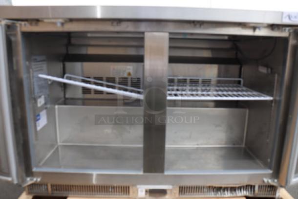 Avantco ZUC-48F-HC 48" undercounter freezer, stainless steel, scratched and dented, working, S/N: 989314199.