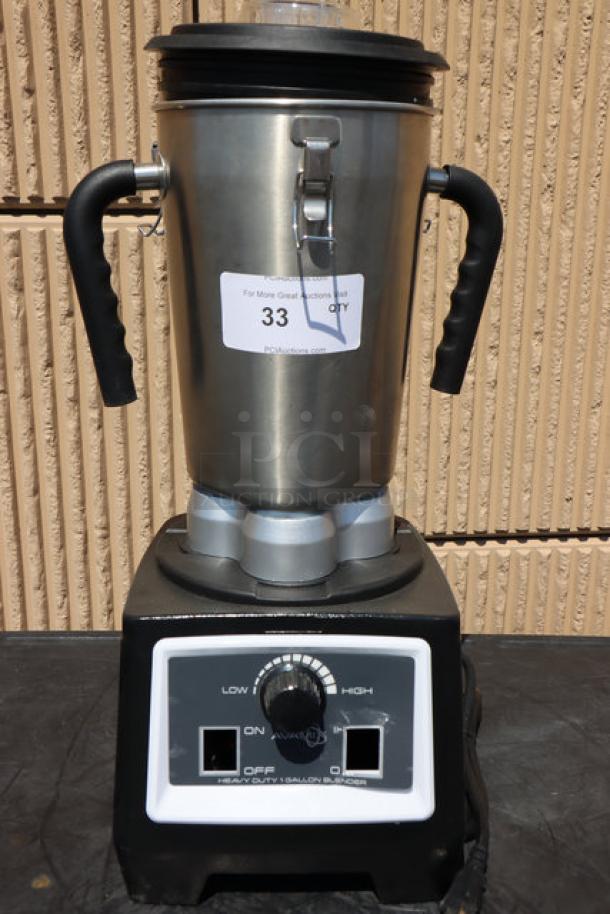 BRAND NEW Avamix BX1GRGV 3 3/4 hp 1-Gallon Stainless Steel Blender, Variable Speed, Serial 649179401251387, out of box.