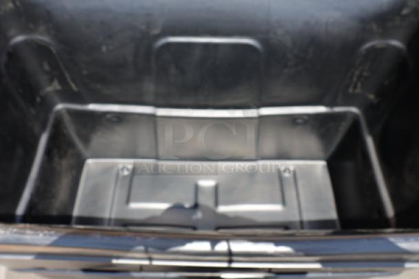 Lavex 475CT12400BK 12 Cu. Ft. Black Cube Truck, 600 lb. capacity, new with scratch-n-dent. Front wheels need adjustment.