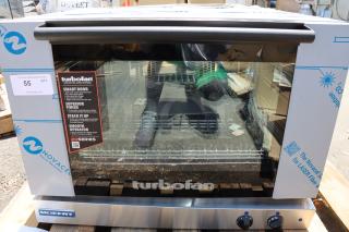 Brand new Moffat E28M4-P Turbofan electric convection oven, single deck, mechanical controls, 208V, 1 Phase, 5 kW.