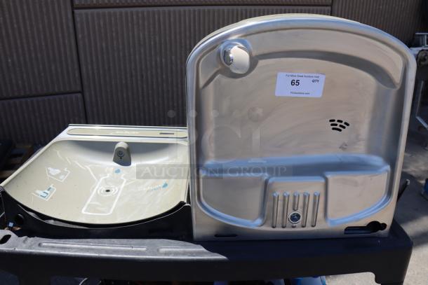 Brand new Zurn Elkay EZSDWSLK EZH2O light gray hands-free bottle filling station with drinking fountain, non-filtered, non-refrigerated.