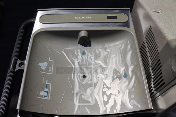 Brand new Zurn Elkay EZSDWSLK ezH2O light gray, hands-free bottle filling station with drinking fountain. Non-refrigerated.