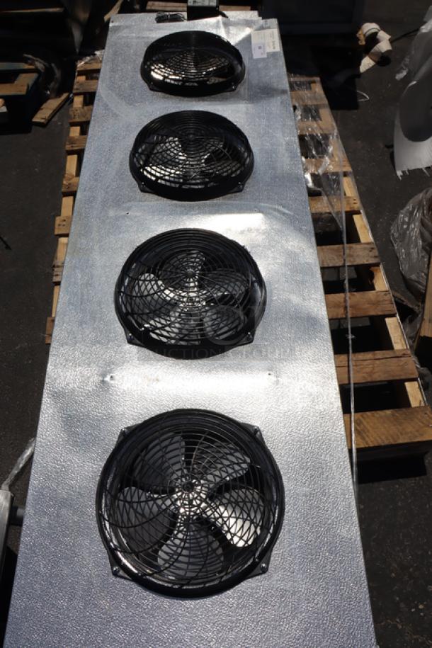 Kol-Pak AM46-141-1EC-PR-8 evaporator assembly, minor denting, damaged fan covers, 115V, 1A, 60Hz.