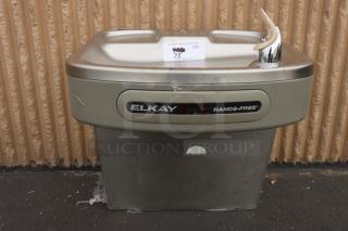 Zurn Elkay LZO8S stainless steel wall mount drinking fountain, hands-free, extra deep basin, 115V, new scratch-n-dent.