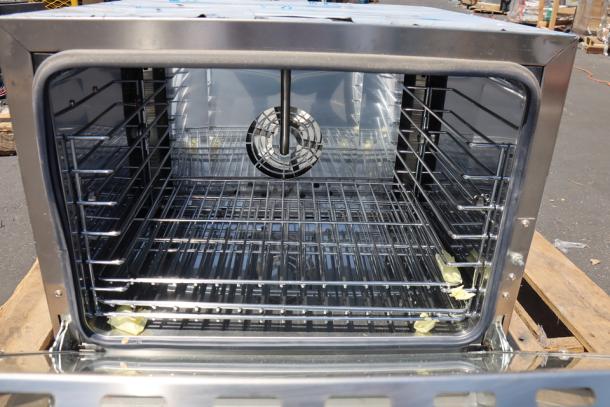 Cooking Performance Group COH-D4-M electric convection oven, 4 tray, moisture injection, new condition, minor scratches.