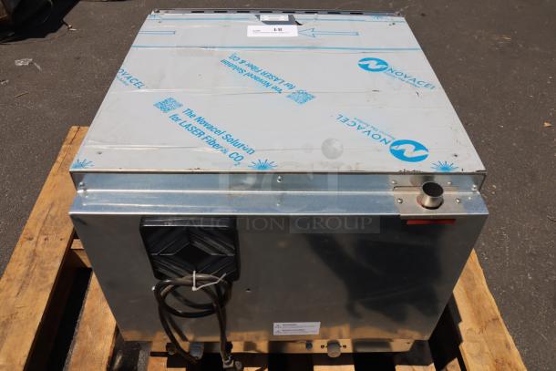 BRAND NEW SCRATCH-N-DENT Cooking Performance Group COH-D4-M electric convection oven. Features protective film and visible serial number 00K4618964.