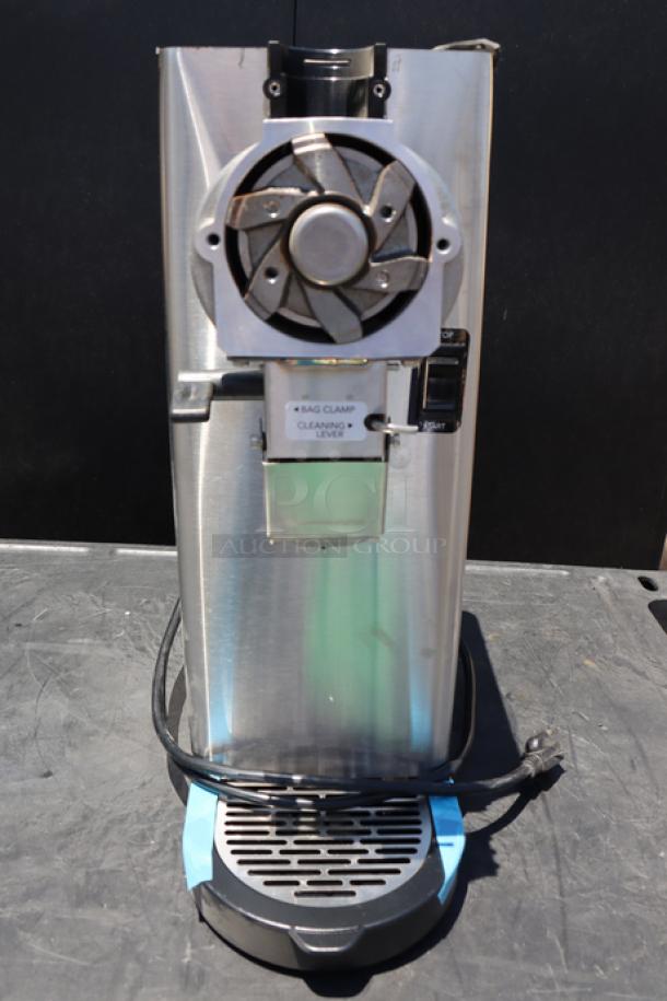 Bunn 55600.0100 GVH-1 stainless steel coffee grinder, brand new, minor cosmetic dents, 120V, bulk 1 lb. capacity, S/N: GVH0006128.