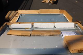 Regency 30" x 60" equipment stand, stainless steel, model 600ES3060GK, with damaged packaging, may be scratched/dented.
