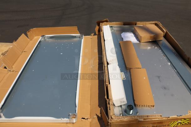 Regency 30" x 60" stainless steel equipment stand, model 600ES3060GK, in damaged packaging, may have scratches/dents.