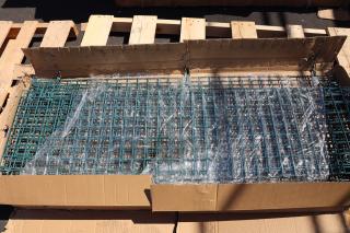 Regency 460EGSC2436 NSF Green Wire Security Cage, 24"x36"x61", new with damaged packaging, potential scratches/dents.