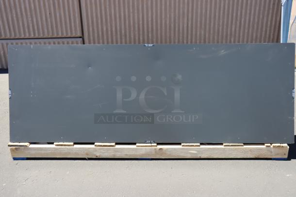 Brand new Hatco GRSBF-72-S heated shelf warmer, 73.5"x25.5", 1750W, 120V, slight dent. Serial: 5805042511.