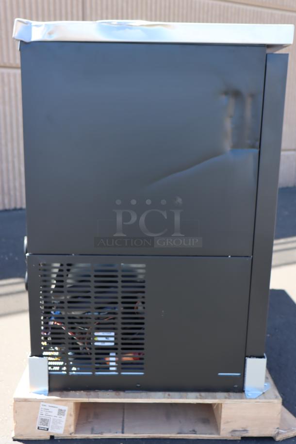 Brand new Avantco UBB-48G-HC back bar refrigerator, black, 48", glass door, LED lighting, scratches and dents, tested working.