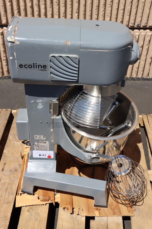 BRAND NEW SCRATCH-N-DENT! Ecoline by Hobart EMM20-1STD 20 Qt. Planetary Mixer, 120V, 1 HP, includes guard and accessories.
