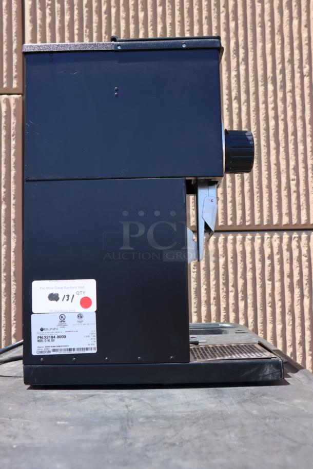 BRAND NEW Bunn G1 HD 1 lb. Black Bulk Coffee Grinder, model 22104.0000, 120v, scratch-n-dent condition, labels visible.