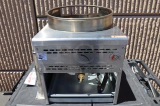 BRAND NEW SCRATCH-N-DENT Cooking Performance Group 351WOKR16N natural gas wok range. 16" ring, 125,000 BTU.