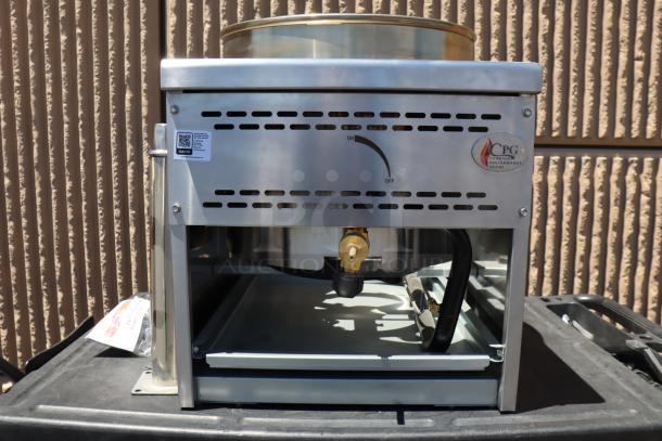 BRAND NEW Cooking Performance Group WOKR16N natural gas wok range, 16" ring, 125,000 BTU, minor scratches, model 351WOKR16N.