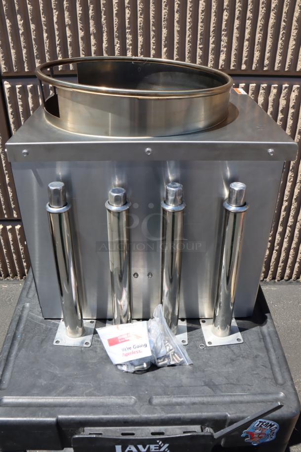 Brand new Cooking Performance Group WOKR16N natural gas wok range, 16" ring, 125,000 BTU, minor scratches, includes hardware.
