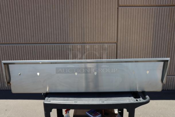 Brand new Sani-Lav 5A3F-0.5 wall-mounted hand sink, 68"x20". Minor scratches/dents, original packaging damaged.