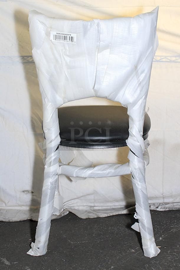 Brand new Lancaster Table & Seating chair wrapped in protective packaging. Stylish black seat, perfect condition.