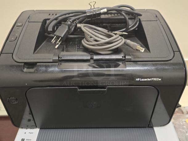 WIRELESS, FAST, ENERGY EFFICIENT! HP LaserJet Pro P1102w Wireless Monochrome Office Printer. IN WORKING ORDER S/N: VNB4K28991 - Image 1 of 2