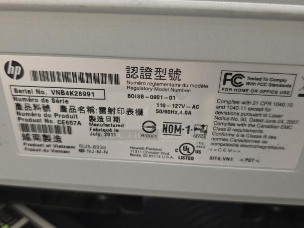 WIRELESS, FAST, ENERGY EFFICIENT! HP LaserJet Pro P1102w Wireless Monochrome Office Printer. IN WORKING ORDER S/N: VNB4K28991 - Image 2 of 2