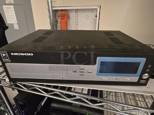 PlayNetwork MC500 Commercial Combo Player Dual Zone! IN PERFECT WORKING ORDER!! 160GB Hard Drive Library for Music and Messaging Content. Businesses can schedule content, including music, messaging, and promotions, and manage it remotely for individual locations or entire chains. - Image 2 of 2