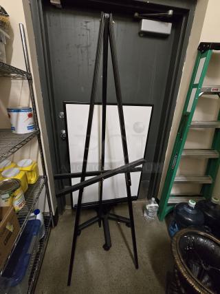 LARGE! 6ft Tall Easel/Sign Holder, Black
