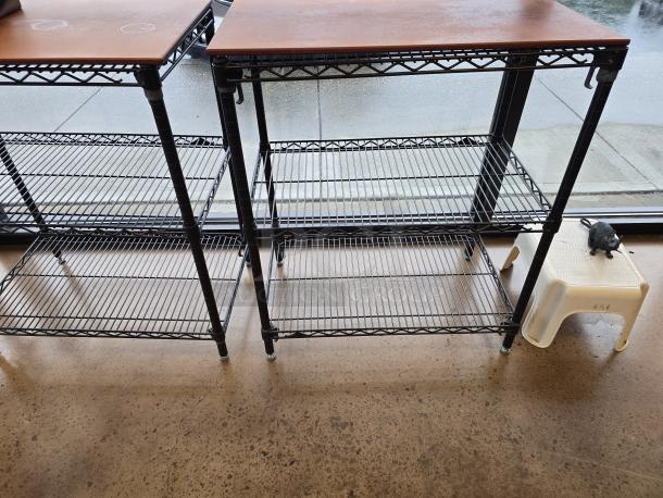 LIKE NEW! Metro Epoxy Coasted Super Adjustable 24" Wide Metroseal 3, 3-Shelf Wire Stationary Shelves With Corner Release System. 2x Your Bid - Image 1 of 1