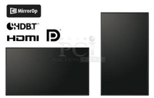 Sharp PN-B401K 40" Commercial Display LCD Monitor with Wall Mount. S/N: 8F043451. Monitor Can Be Installed In Either Portrait, Landscape Mode, Face-Up Or Even Face-Down Applications. See photos for examples. Features: Digital Signage Display - 39.5 Lcd Cortex A17 - 2 Gb - 1920 X 1080 - Edge Led - 300 Nit - 1080p - Hdmi - Usb - Serialethernet - Black - Image 3 of 7