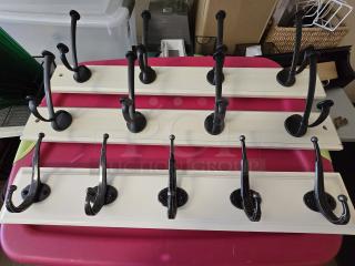 Hat & Coat Hooks. 3x Your Bid.