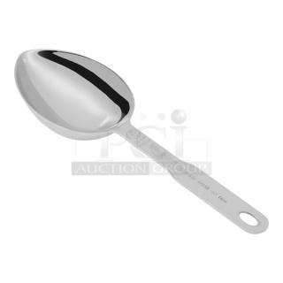 ALMOST NEW!! Vollrath 47058 1/2 Cup Stainless Steel Measuring Scoops (Orange Banding). 31x Your Bid - Item #1195415