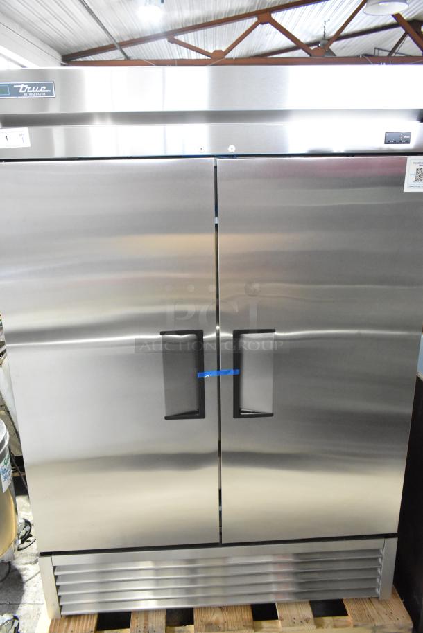 BRAND NEW SCRATCH AND DENT! 2025 True T-49-HC Stainless Steel Commercial 2 Door Reach In Cooler w/ Poly Coated Racks. 115 Volts, 1 Phase. - Image 1 of 8