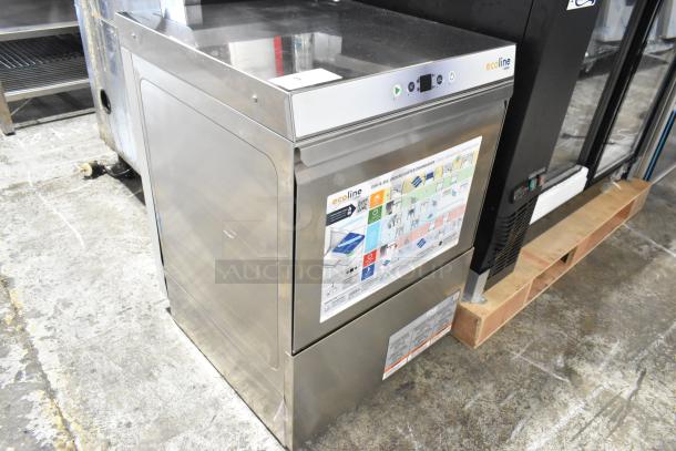 BRAND NEW SCRATCH AND DENT! 2023 Hobart EUH Stainless Steel Commercial Hi Temp High Temperature Undercounter Dishwashing Machine. 208-240 Volts, 1 Phase. - Image 2 of 8