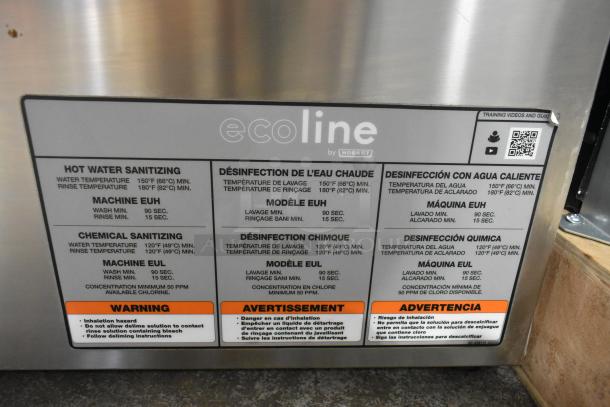 BRAND NEW SCRATCH AND DENT! 2023 Hobart EUH Stainless Steel Commercial Hi Temp High Temperature Undercounter Dishwashing Machine. 208-240 Volts, 1 Phase. - Image 5 of 8