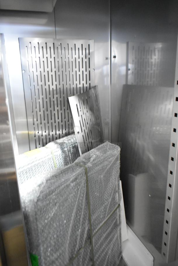 BRAND NEW SCRATCH AND DENT! 2025 Avantco 178SS3FHC Stainless Steel 3 Door Reach In Freezer w/ Poly Coated Racks. 115 Volts, 1 Phase. - Image 6 of 10