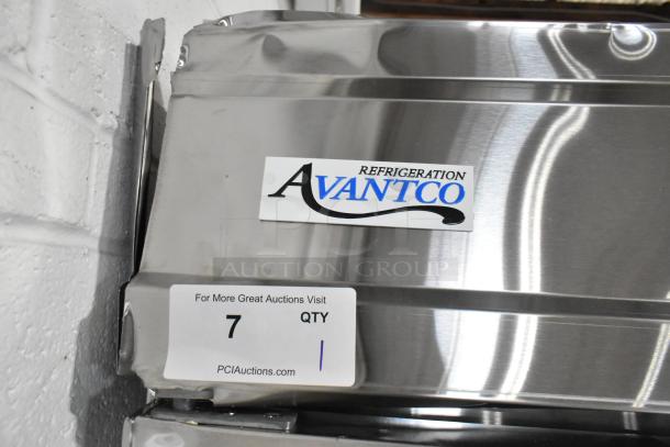 BRAND NEW SCRATCH AND DENT! 2025 Avantco 178SS3FHC Stainless Steel 3 Door Reach In Freezer w/ Poly Coated Racks. 115 Volts, 1 Phase. - Image 7 of 10