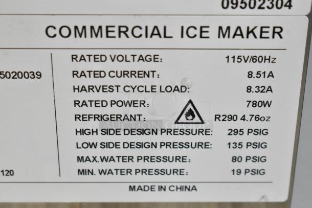 BRAND NEW SCRATCH AND DENT! 2025 Avantco 194MCH322A Stainless Steel Modular Half Cube Ice Machine - 350 lb. 115 Volts, 1 Phase. - Image 9 of 11