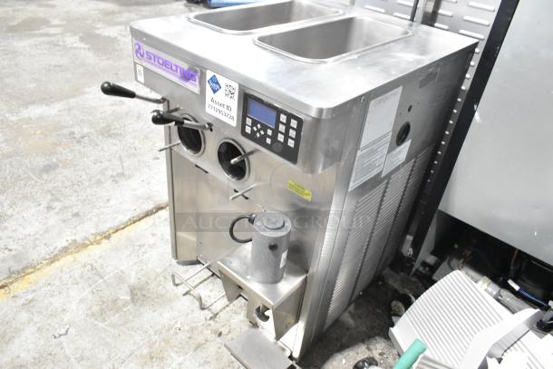 Stoelting F131-38I2 Stainless Steel Commercial Countertop 2 Flavor w/ Twist Soft Serve Ice Cream Machine. 208-240 Volts, 1 Phase. - Image 3 of 11