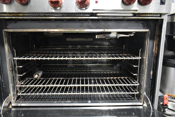 Wolf Gourmet Stainless Steel Commercial Gas Powered 4 Burner Range w/ Convection Oven. - Image 6 of 6
