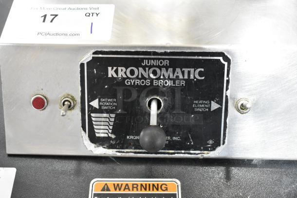 Junior Kronomatic JAS Stainless Steel Commercial Countertop Gyros Broiler Machine. 115 Volts, 1 Phase. - Image 4 of 11