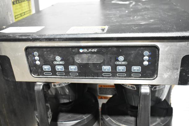 2018 Bunn ICB TWIN SH Stainless Steel Commercial Countertop Double Coffee Machine w/ Hot Water Dispenser, 2 Poly Brew Baskets and 2 Server Satellites. 120/240 Volts, 1 Phase. - Image 4 of 10