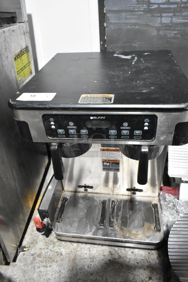 2018 Bunn ICB TWIN SH Stainless Steel Commercial Countertop Double Coffee Machine w/ Hot Water Dispenser, 2 Poly Brew Baskets and 2 Server Satellites. 120/240 Volts, 1 Phase. - Image 6 of 10