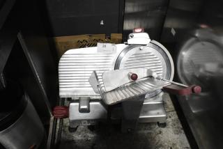 Berkel Stainless Steel Commercial Countertop Meat Slicer w/ Blade Sharpener. 115 Volts, 1 Phase. - Item #1194700