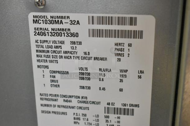 BRAND NEW SCRATCH AND DENT! 2024 Scotsman MC1030MA-32A Prodigy Elite® Series 30" Medium Cube Ice Machine. 1077 lb., 208/230 Volts, 1 Phase. - Image 5 of 8
