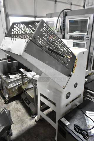 Oliver 797-32NC Metal Commercial Floor Style Bread Loaf Slicer w/ Pro Guard Artisan Bread Safety Chute. 115 Volts, 1 Phase.
