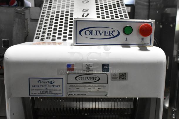 Oliver 797-32NC Metal Commercial Floor Style Bread Loaf Slicer w/ Pro Guard Artisan Bread Safety Chute. 115 Volts, 1 Phase. - Image 7 of 8