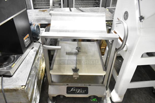 Face to Face Stainless Steel Commercial Meat Slicer Equipment Stand. - Image 2 of 4
