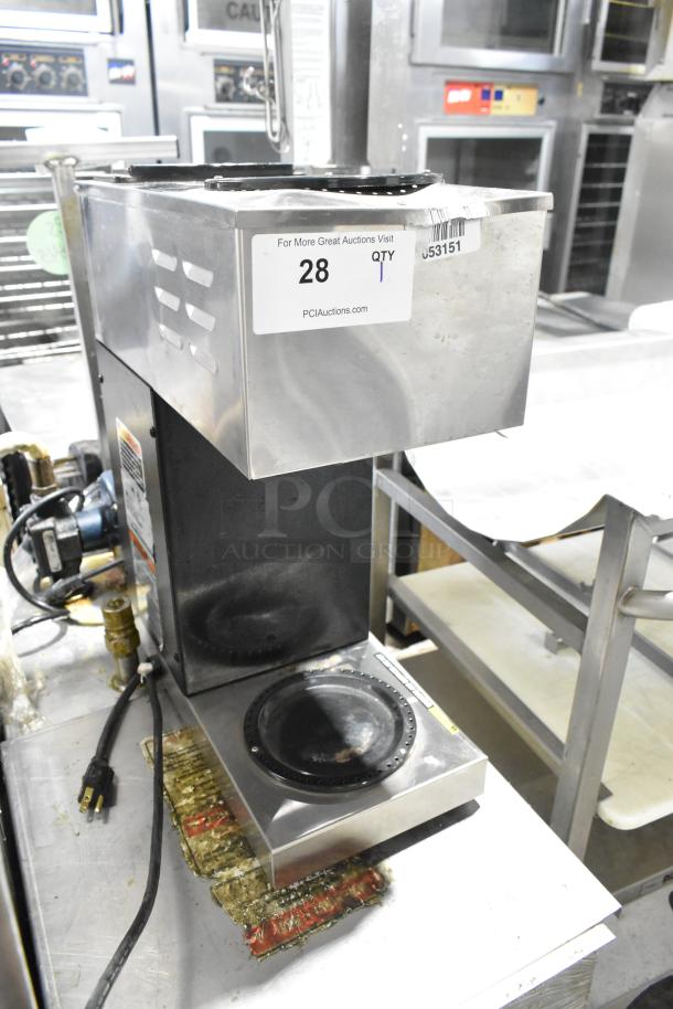 2023 Bunn VPR Stainless Steel Commercial Countertop 2 Burner Coffee Machine. 120 Volts, 1 Phase. - Image 2 of 6