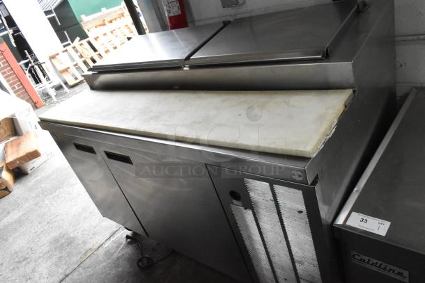 Delfield 18660PTB Stainless Steel Commercial Pizza Prep Table on Commercial Casters. 115 Volts, 1 Phase. - Image 2 of 11